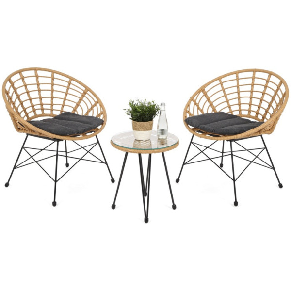 Набор садовой мебели HOME & GARDEN Zanzibar стол + 2 кресла