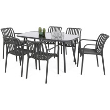 Набір садових меблів HOME & GARDEN Casablanca 145 стіл + 6 крісел