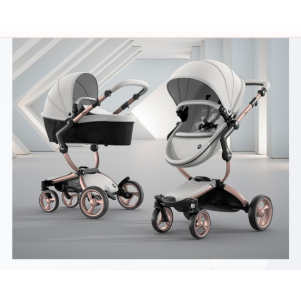 Коляска 2в1 Mima XARI 4G шасі  - Rose Gold