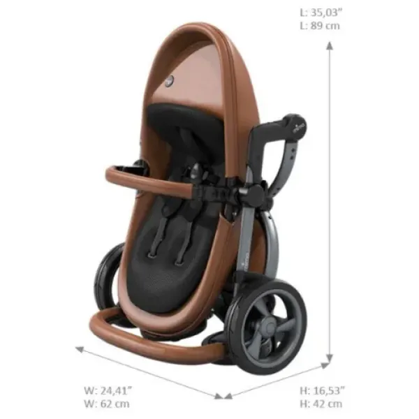 Коляска 2в1 Mima XARI 4G шасі  - Rose Gold
