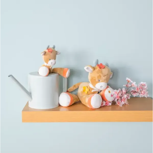 Плюшевая сенсорная игрушка NATTOU Корова Mila 45cm