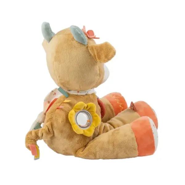 Плюшевая сенсорная игрушка NATTOU Корова Mila 45cm