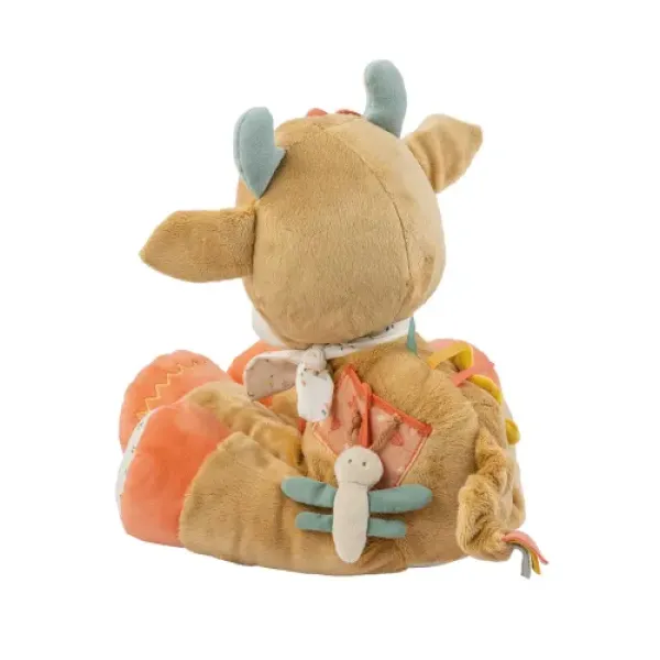 Плюшевая сенсорная игрушка NATTOU Корова Mila 45cm