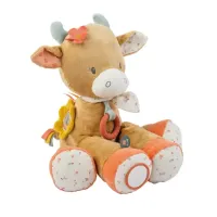 Плюшевая сенсорная игрушка NATTOU Корова Mila 45cm