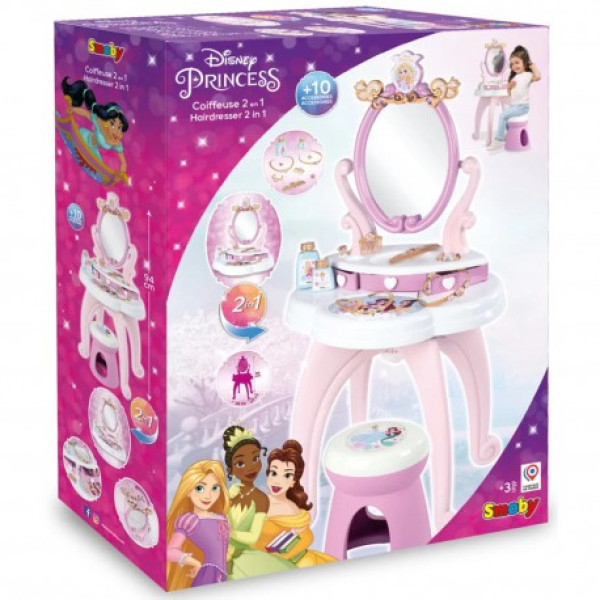 Туалетний столик  2в1 Smoby Disney Princess +10 аксесуарів
