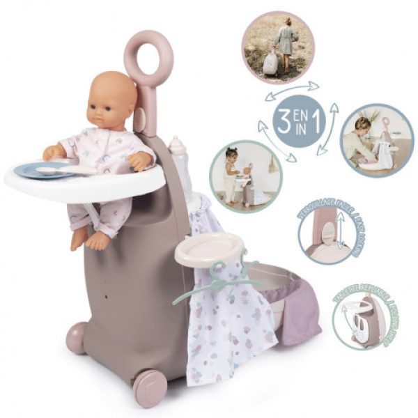 Дитяча валіза Smoby Baby Nurse з лялькою і ліжечком