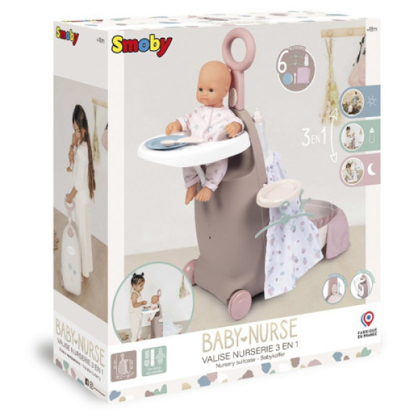Дитяча валіза Smoby Baby Nurse з лялькою і ліжечком