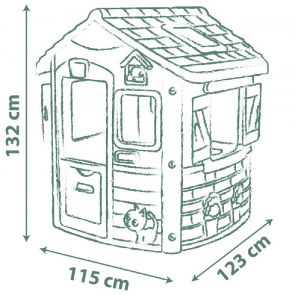 Ігровий Будиночок Smoby Green Jura (ECO)