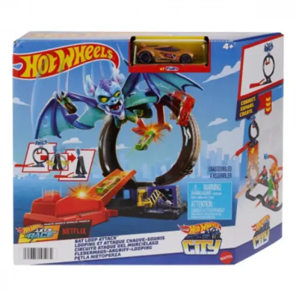Трамплин Hot Wheels City петля Летучая мышь HTN78