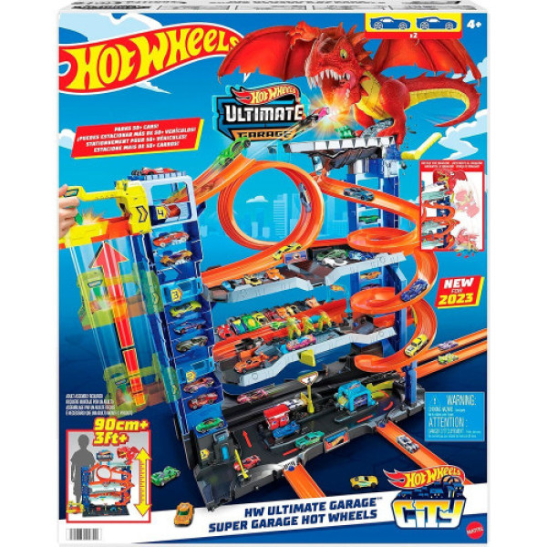 Трек Hot Wheels Легендарный гараж MEGA Dragon Garage HKX48