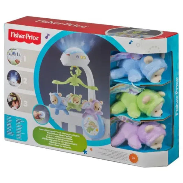 Мобіль-проектор Fisher-Price 3в1 "Сон метелика"