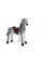 Механическая игрушка зебра на колесах Ponnie XL PROFI