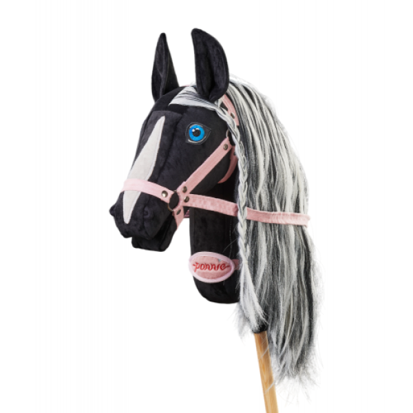 Плюшева іграшка конячка на паличці Hobby Horse Ponnie Barock Pinto A3 Pink