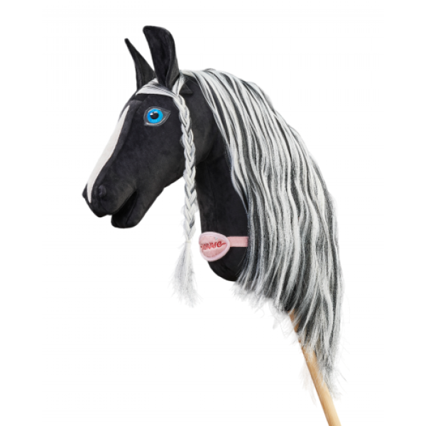 Плюшева іграшка конячка на паличці Hobby Horse Ponnie Barock Pinto A3 Pink