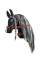 Плюшевая игрушка лошадка на палочке Hobby Horse Ponnie Barock Pinto A3