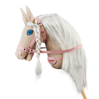 Плюшева іграшка конячка на паличці Hobby Horse Ponnie Śnieżny Kwiatі