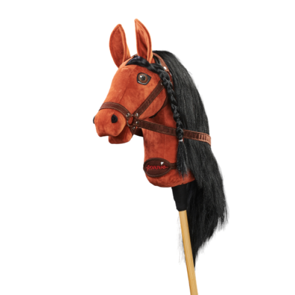 Плюшевая игрушка лошадка на палочке Hobby Horse Ponnie Mystic Red A3
