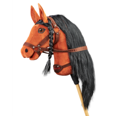 Плюшева іграшка конячка на паличці Hobby Horse Ponnie Mystic Red A3