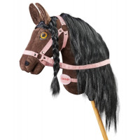 Плюшева іграшка конячка на паличці Hobby Horse Ponnie Dark Chocolate A3