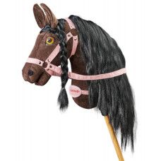 Плюшева іграшка конячка на паличці Hobby Horse Ponnie Dark Chocolate A3