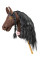 Плюшевая игрушка лошадка на палочке Hobby Horse Ponnie Dark Chocolate A3