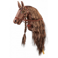 Плюшева іграшка конячка на паличці Hobby Horse Ponnie Chocolate A3