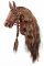 Плюшевая игрушка лошадка на палочке Hobby Horse Ponnie Chocolate A3