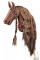 Плюшевая игрушка лошадка на палочке Hobby Horse Ponnie Chocolate A3