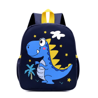 Детский рюкзак Evo-Kids Small Dino Black (арт. 2418-10 Black Dino) - ткань черная / рисунок синий динозавр (коробок 1 шт.)