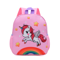 Детский рюкзак Evo-Kids Small Unicorn Pink (арт. 2418-10 Pink Unicorn) - ткань розовая / рисунок единорог розовый (коробок 1 шт.)