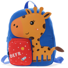 Детский рюкзак Evo-Kids Small Giraffe Blue (арт. 2418-12 Blue Giraffe) - ткань голубая / рисунок жираф (коробок 1 шт.)