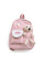 Дитячий рюкзак Evo-kids Small-Bear Pink (арт. 2418-1 Bear Pink) - рожева тканина / іграшка ведмідь (коробок 1 шт.)