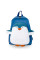 Детский рюкзак Evo-kids Small-Pinguin Blue (арт. 2418-3-Blue -pinguin) - ткань голубая / рисунок пингвин