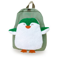 Дитячий рюкзак Evo-kids Small-Pinguin Green (арт. 2418-3-Green-pinguin) - тканина зелена / малюнок пінгвін (коробок 1 шт.)