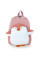 Дитячий рюкзак Evo-kids Small-Pinguin Pink (арт. 2418-3-Pink-pinguin) - тканина рожева / малюнок пінгвін (коробок 1 шт.)