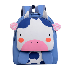 Дитячий рюкзак Evo-kids Small-Cow Blue (арт.2418-5-Blue Cow) - синя тканина / малюнок корова (коробок 1 шт.)