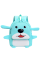 Дитячий рюкзак Evo-kids Small-Dog Blue (арт.2418-5-Blue-dog) - тканина світло-блакитна / малюнок собака (коробок 1 шт.)