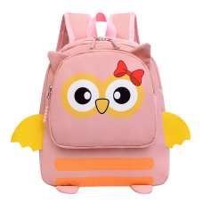Дитячий рюкзак Evo-kids Small-Owl Pink (арт.2418-5-Pink-Owl) - рожева тканина / малюнок сова (коробок 1 шт.)