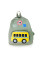 Дитячий наплічник Evo-Kids Small Bus Green (арт. 2418-7 Green Bus) - тканина зелена / малюнок атвобус (коробок 1 шт.)