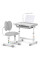 Комплект меблів Evo-Kids (стіл+стілець+полиця+лампа) BD-20 G - стільниця біла / колір пластика сірий (коробок-1 шт.)