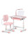 Комплект меблів Evo-Kids (стіл+стілець+полиця+лампа) BD-20 PN - стільниця біла / колір пластика рожевий (коробок-1 шт.)