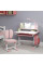 Комплект меблів Evo-Kids (стіл+стілець+полиця+лампа) BD-24 Pink (арт. BD-24 PN) - стільниця біла / колір пластику рожевий (коробок-1 шт.)