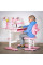 Комплект меблів (стіл + стілець + полиця) Mealux BD-28 Panda Pink (арт. BD-28 PN) - стільниця біла / колір пластику рожевий (коробок-1 шт.)