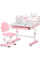 Комплект меблів (стіл + стілець + полиця) Mealux BD-29 Panda XL Pink (арт. BD-29 PN) - стільниця біла / колір пластику рожевий (коробок-1 шт.)