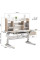 Дитячий стіл Mealux Trenton Wood (арт.BD-580 Wood) - стільниця дуб сонома / накладки сірі (коробок 2-шт.)