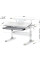 Дитячий стіл Mealux Edmonton Multicolor G з полицею S50 (арт. BD-610 W/MC + G+ S50 WG) - стільниця біла / накладки сірі (коробок-2 шт.)