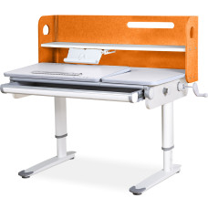 Дитячий стіл Mealux Denver Plus Orange (арт.BD-660 OR Plus) - стільниця біла / накладки помаранчеві (коробок-1 шт.)