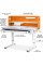 Дитячий стіл Mealux Denver Plus Orange (арт.BD-660 OR Plus) - стільниця біла / накладки помаранчеві (коробок-1 шт.)