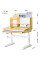 Дитячий стіл Mealux Timberdesk S (арт. BD-685 Wood S) - стільниця дерево / ніжки білі (коробок 1 шт.)