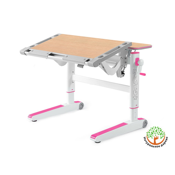 Детский стол Mealux Ergowood M Multicolor MG (арт. BD-800 MG/MC) - cтолешница клен / накладки на ножках серые (коробок-2 шт.)